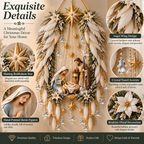 🔥Last Day 90% OFF🔥👼 Heavenly Angel Wings Nativity Light✨ – Lighted Christmas Wall Decor  ✈️