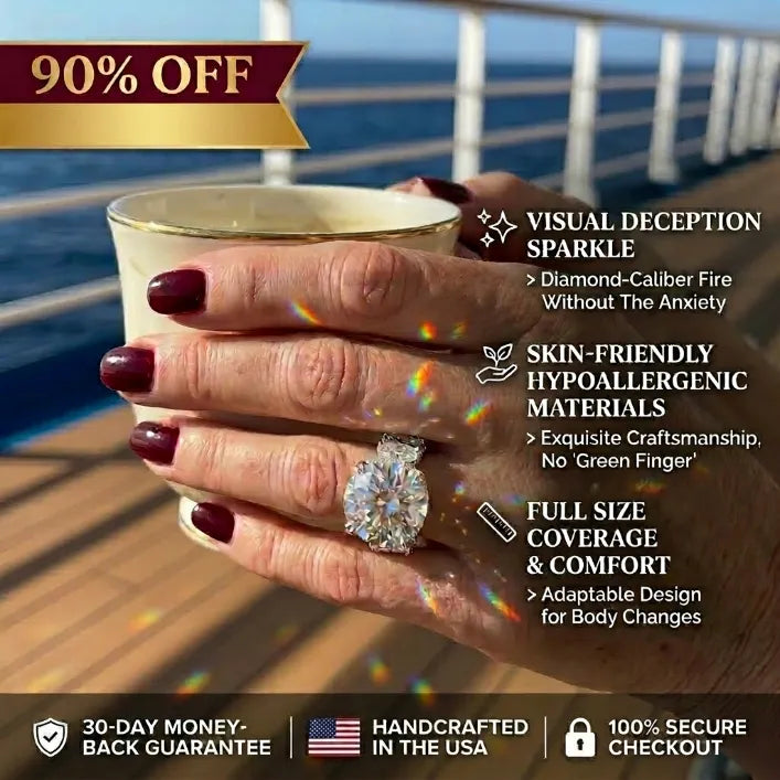 Upgrade Your Sparkle: 1-6CT Flawless  Diamond Anniversary Ring - 100% Hypoallergenic--Last Day Sale-90% OFF🔥
