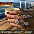 Upgrade Your Sparkle: 1-6CT Flawless  Diamond Anniversary Ring - 100% Hypoallergenic--Last Day Sale-90% OFF🔥
