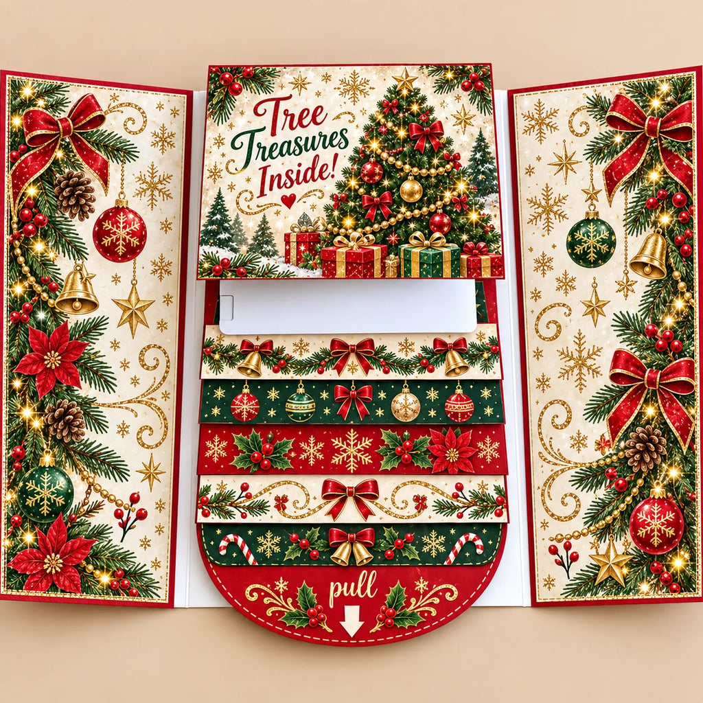 🔥LAST DAY 50% OFF - 2026 New 🎅💳 Waterfall Christmas Gift Card Booklet ✨