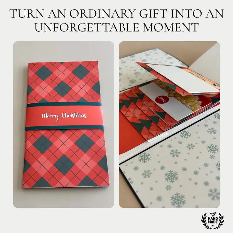 🔥LAST DAY 50% OFF - 2026 New 🎅💳 Waterfall Christmas Gift Card Booklet ✨