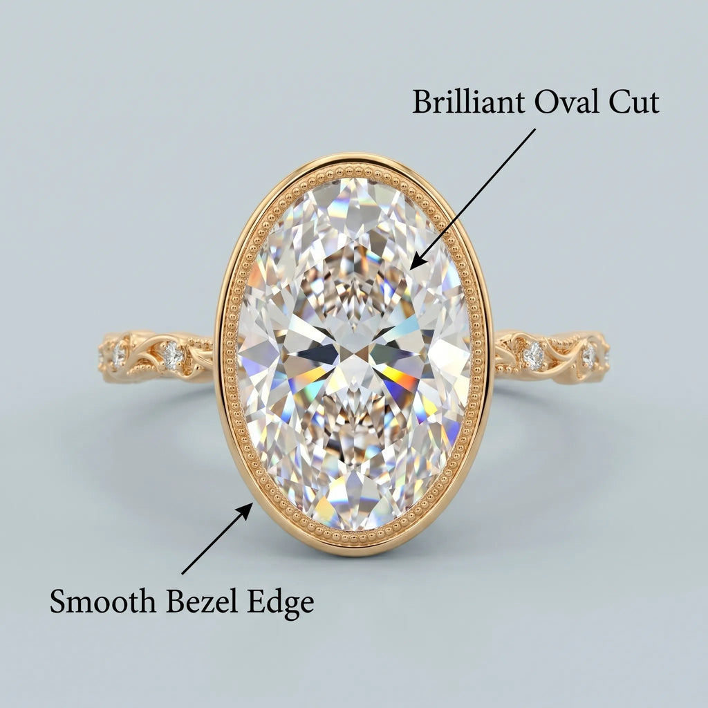 The Heritage Bezel Ring: Snag-Free Vintage Elegance with Brilliant Lab-Grown Diamonds--Last Day Sale-90% OFF🔥