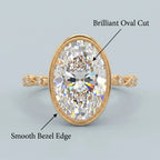The Heritage Bezel Ring: Snag-Free Vintage Elegance with Brilliant Lab-Grown Diamonds--Last Day Sale-90% OFF🔥