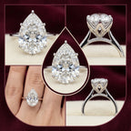 ThePear Ring: Snag-Free Tulip Setting & Flattering Elegance for Your Perfect Everyday Upgrade--Last Day Sale-90% OFF🔥
