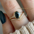 Treat Yourself to Breathtaking Brilliance: Natural D/F VS Diamond Chevron Ring--Last Day Sale-90% OFF🔥