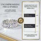 Flawless Oval Cut Eternity Band: Endless Sparkle from Every Angle--Last Day Sale-90% OFF🔥