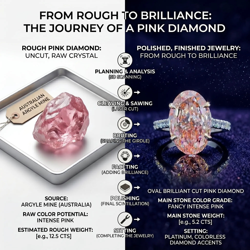 The Radiant Fancy Pink Oval Diamond Ring – Perfectly Centered, Endlessly Elegant--Last Day Sale-90% OFF🔥