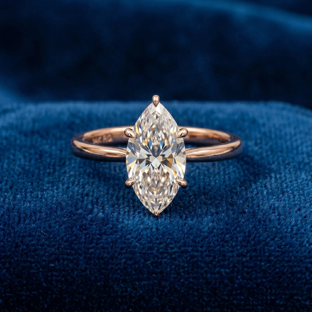 The Upgrade You Deserve: Breathtaking Marquise Solitaire Ring--Last Day Sale-90% OFF🔥