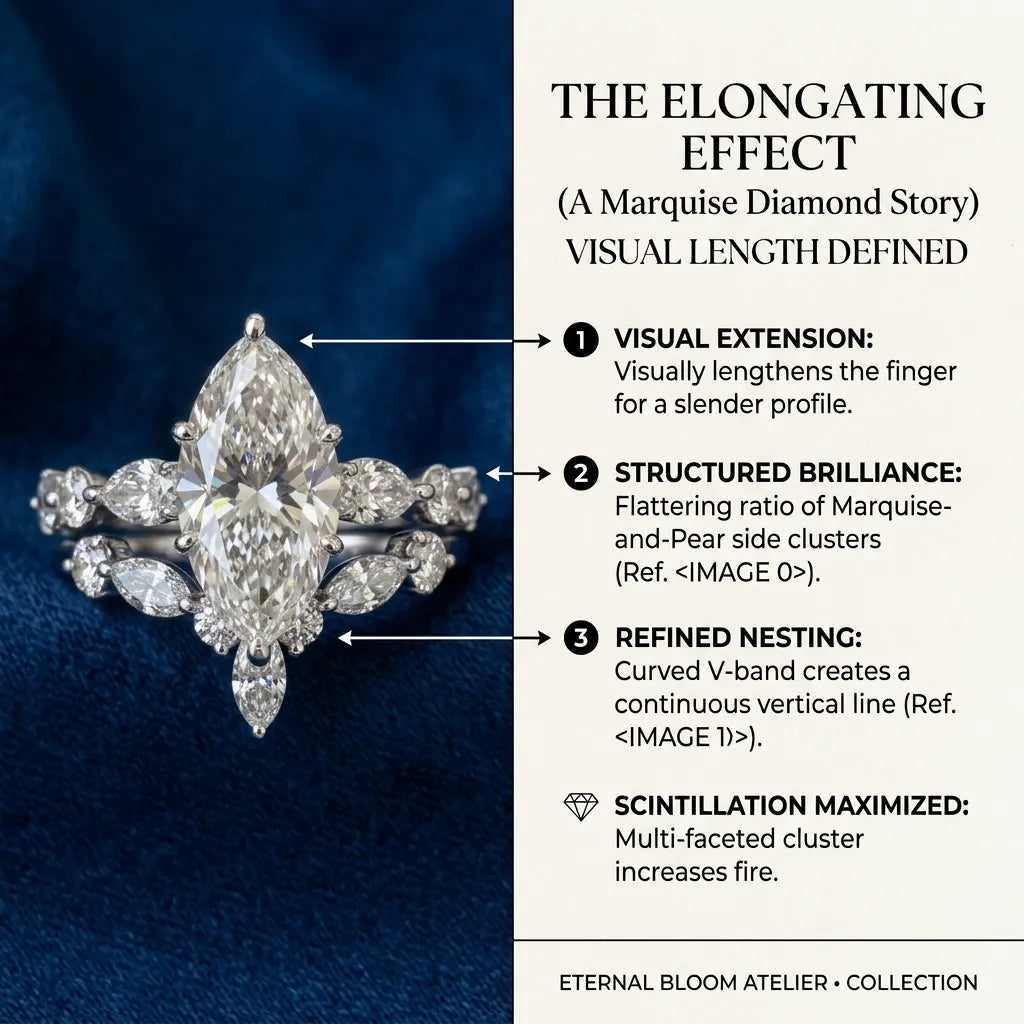 Experience Refined Radiance: The Ultimate Stacking Marquise Set--Last Day Sale-90% OFF🔥