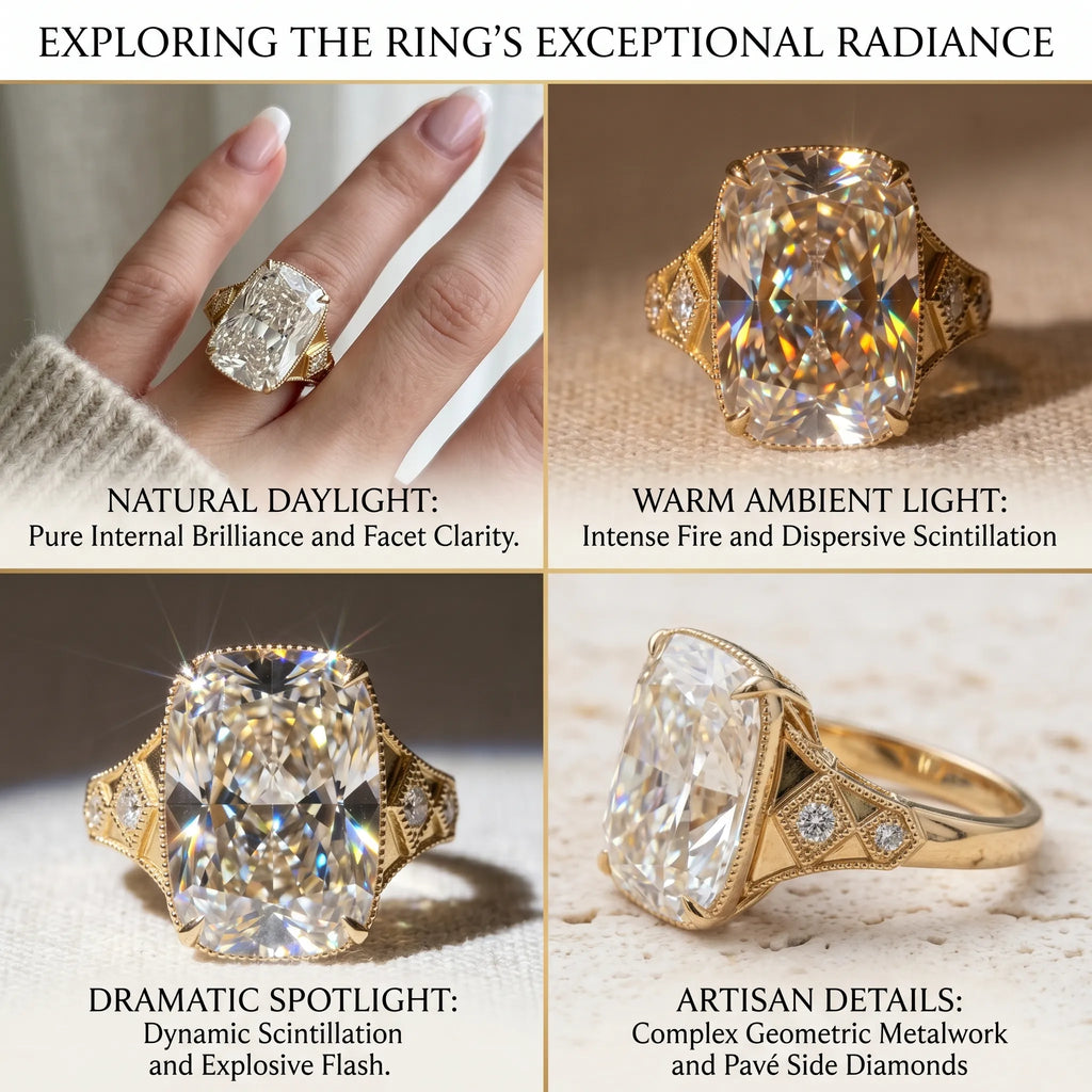 The Heirloom Collection: Vintage Elongated Cushion Ring for Everyday Brilliance--Last Day Sale-90% OFF🔥
