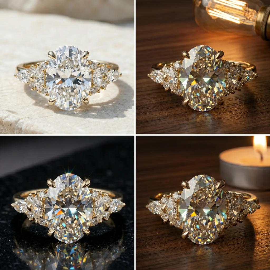 The Timeless Oval Cathedral Ring: Celebrate Your Milestone in Brilliance--Last Day Sale-90% OFF🔥