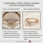 Breathtaking Fire & Brilliance:Heart Cut Diamond Intertwined Ring--Last Day Sale-90% OFF🔥