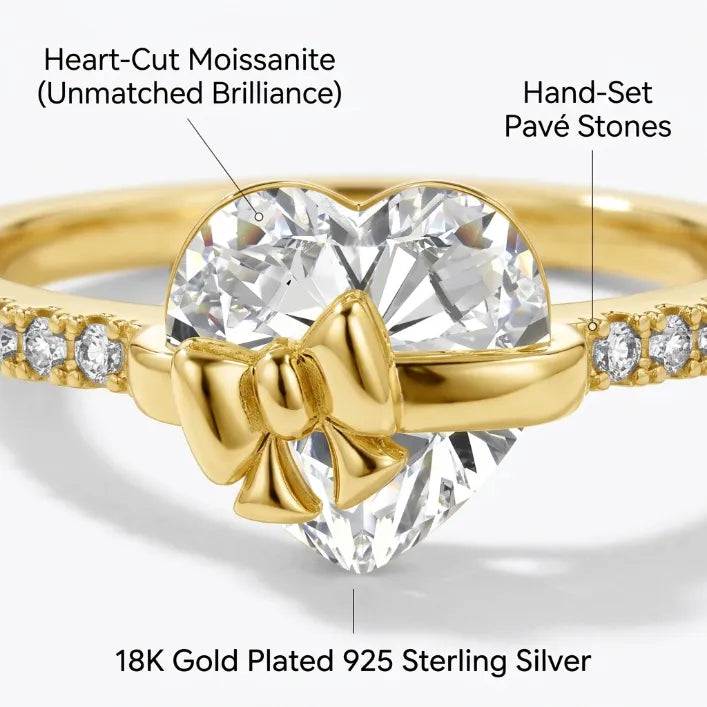 "Tied To My Heart" Bowknot Promise Ring Jewelry -Last Day Sale-90% OFF🔥