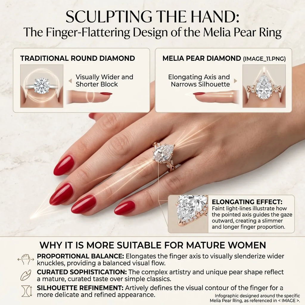 Instantly Slimmer Fingers: The Magic of Our Pear Cut Design--Last Day Sale-90% OFF🔥