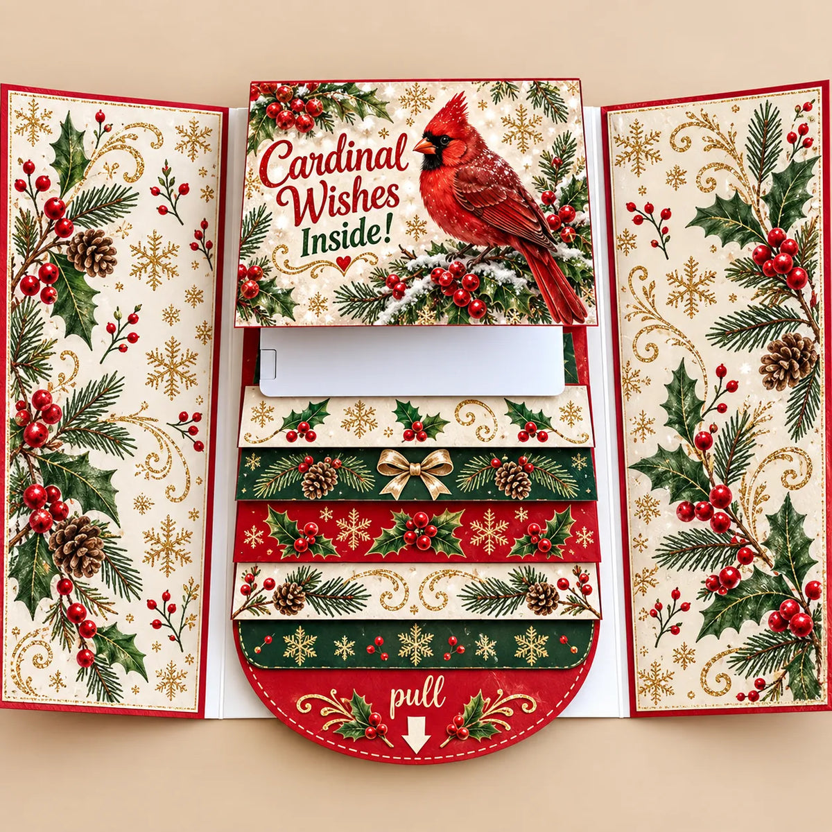 🔥LAST DAY 50% OFF - 2026 New 🎅💳 Waterfall Christmas Gift Card Booklet ✨
