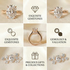 The Forever Upgrade: Flawless Oval Cut Two-Tone Solitaire Ring in 14K Solid Gold--Last Day Sale-90% OFF🔥