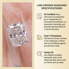 Elongated RadiantLab Diamond Ring：The Perfect Milestone Upgrade--Last Day Sale-90% OFF🔥
