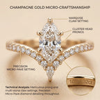 The Radiant Chevron Ring | Vintage Marquise Cut for Everyday Luxury--Last Day Sale-90% OFF🔥