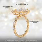 Vintage Marquise Moissanite Ring - Visually Slenderizes Fingers, Flawless Diamond Alternative--Last Day Sale90% OFF🔥