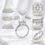The Oval Nova™ Premium Moissanite Ring | Vintage Elegance & Worry-Free Travel Diamond Alternative--Last Day Sale-90% OFF🔥
