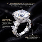 Upgrade Your Sparkle: 1-6CT Flawless  Diamond Anniversary Ring - 100% Hypoallergenic--Last Day Sale-90% OFF🔥