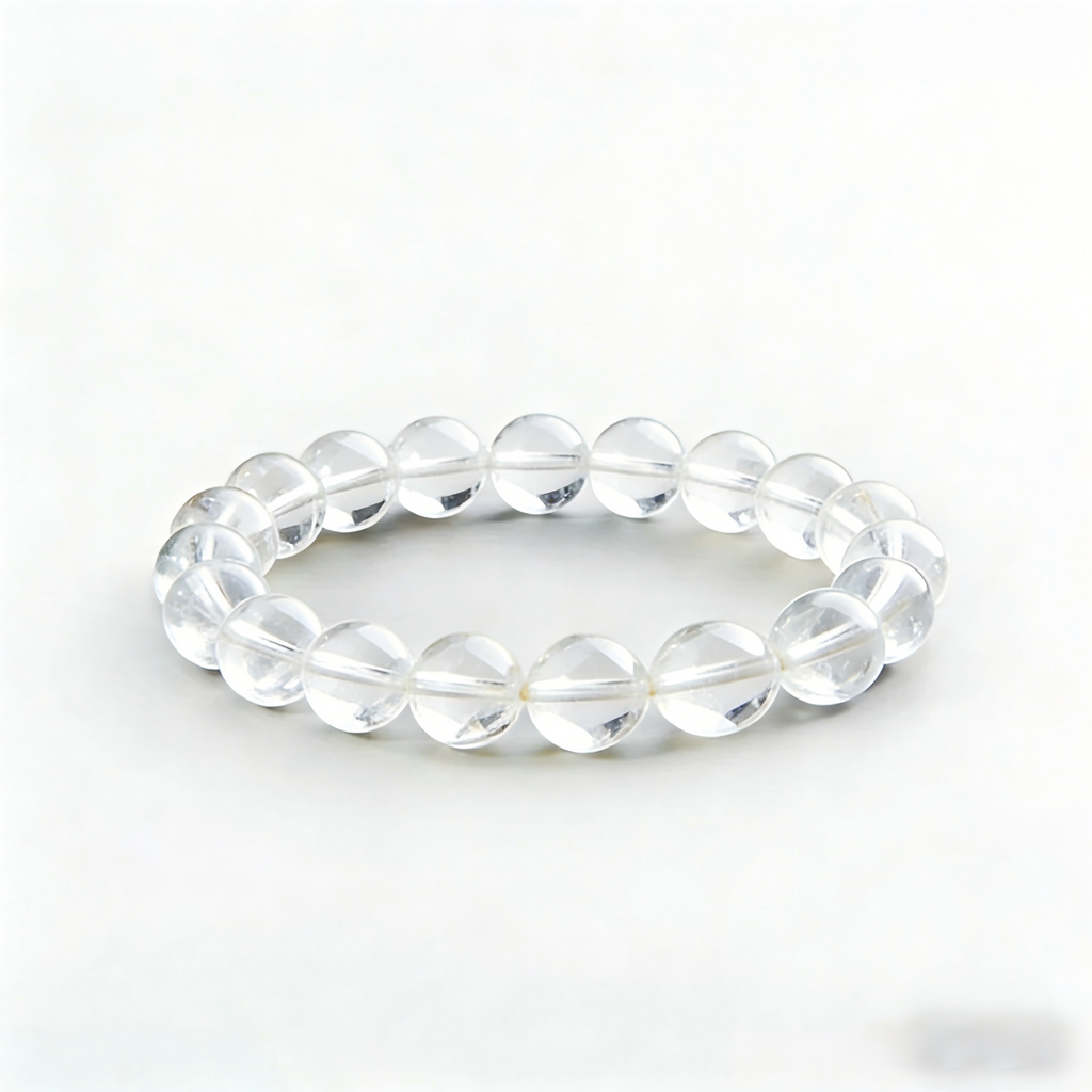 Pure Clarity Crystal Beaded Bracelet