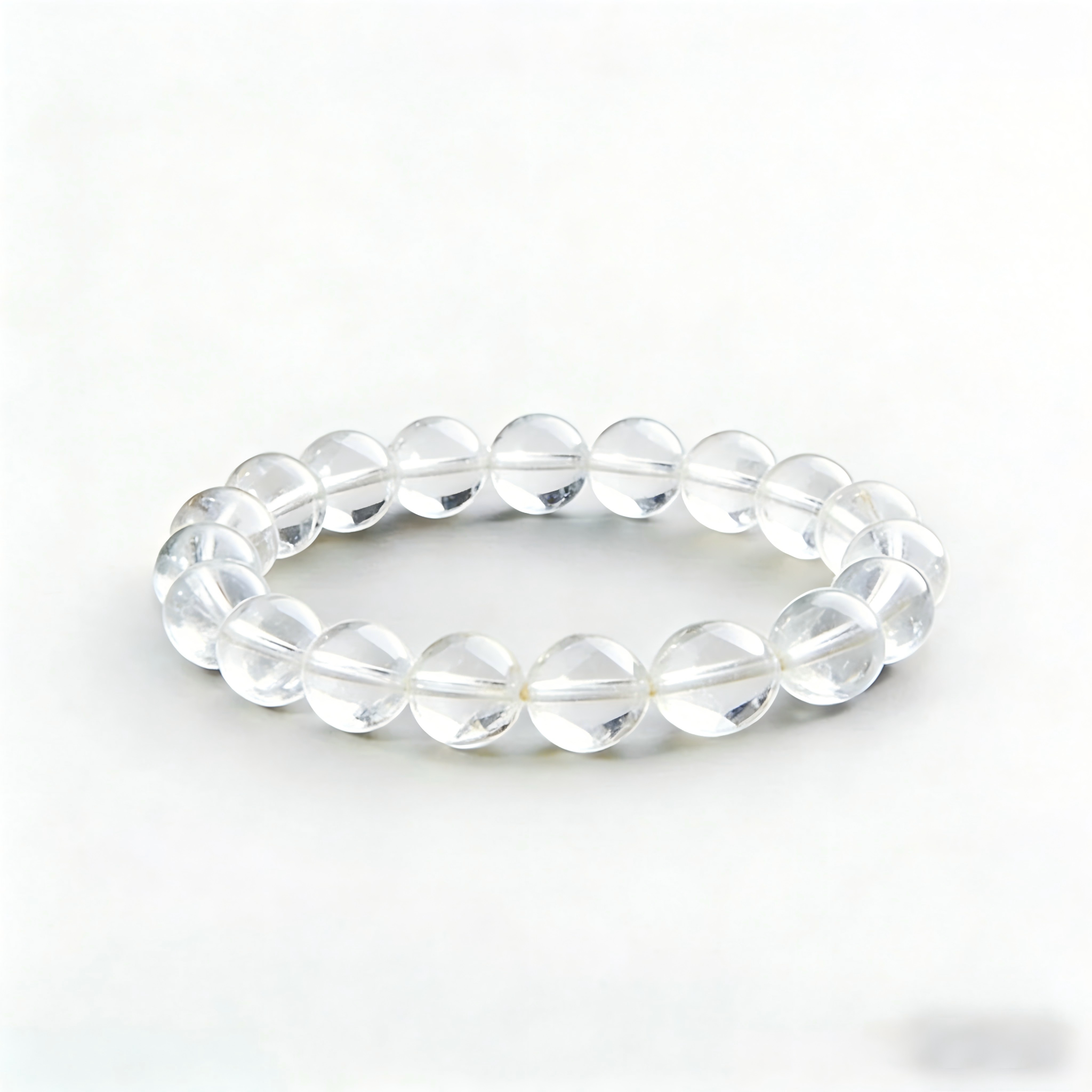 Pure Clarity Crystal Beaded Bracelet