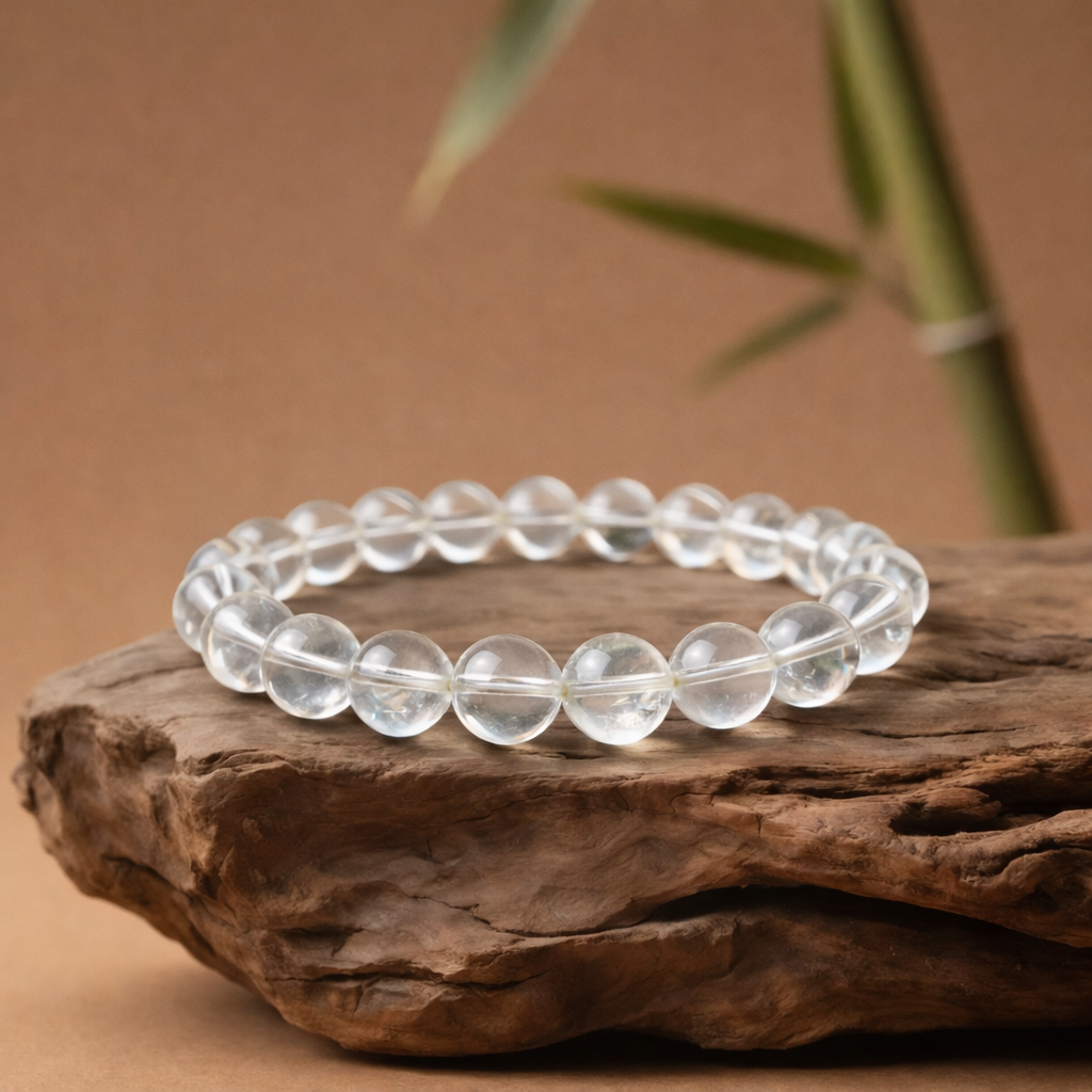 Pure Clarity Crystal Beaded Bracelet