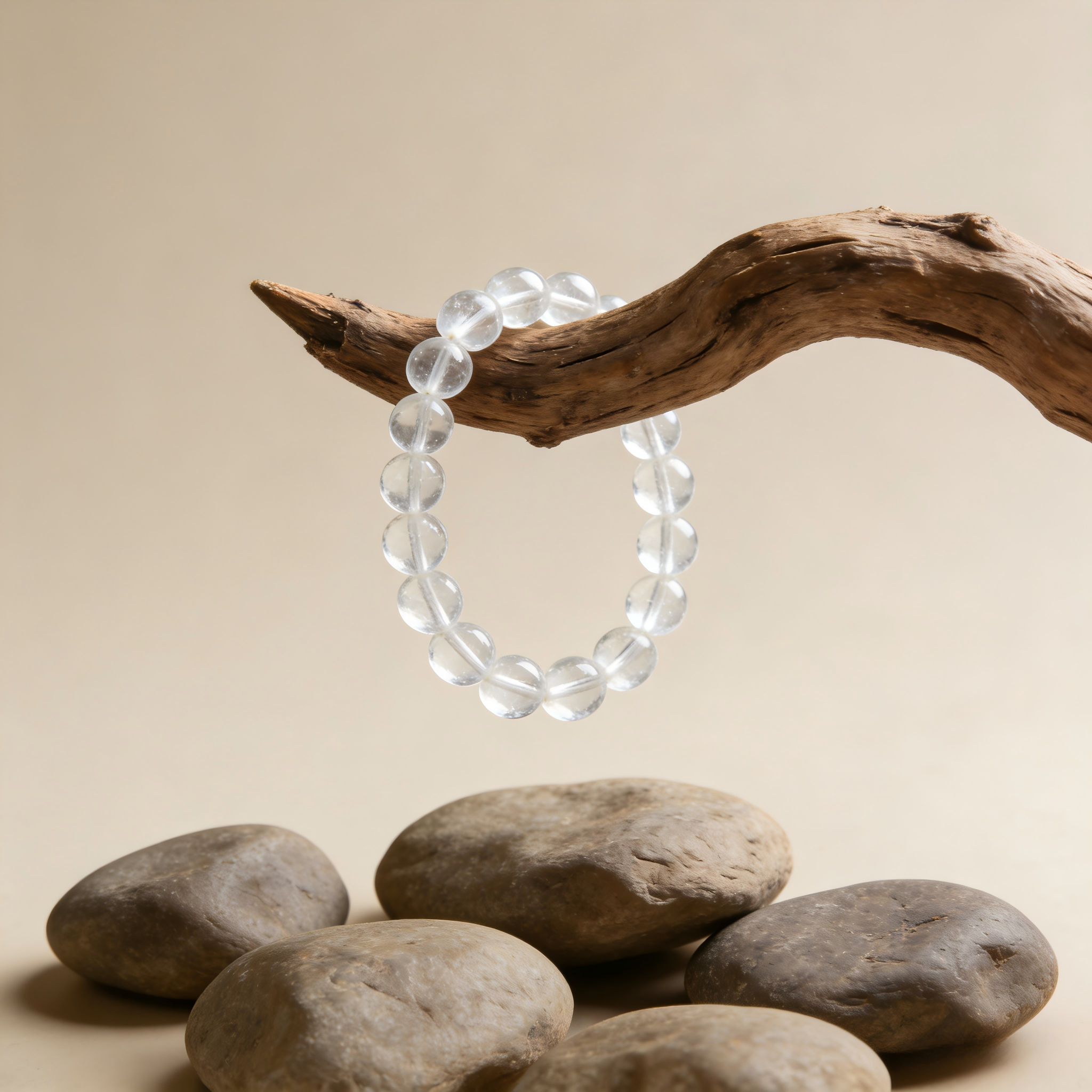 Pure Clarity Crystal Beaded Bracelet