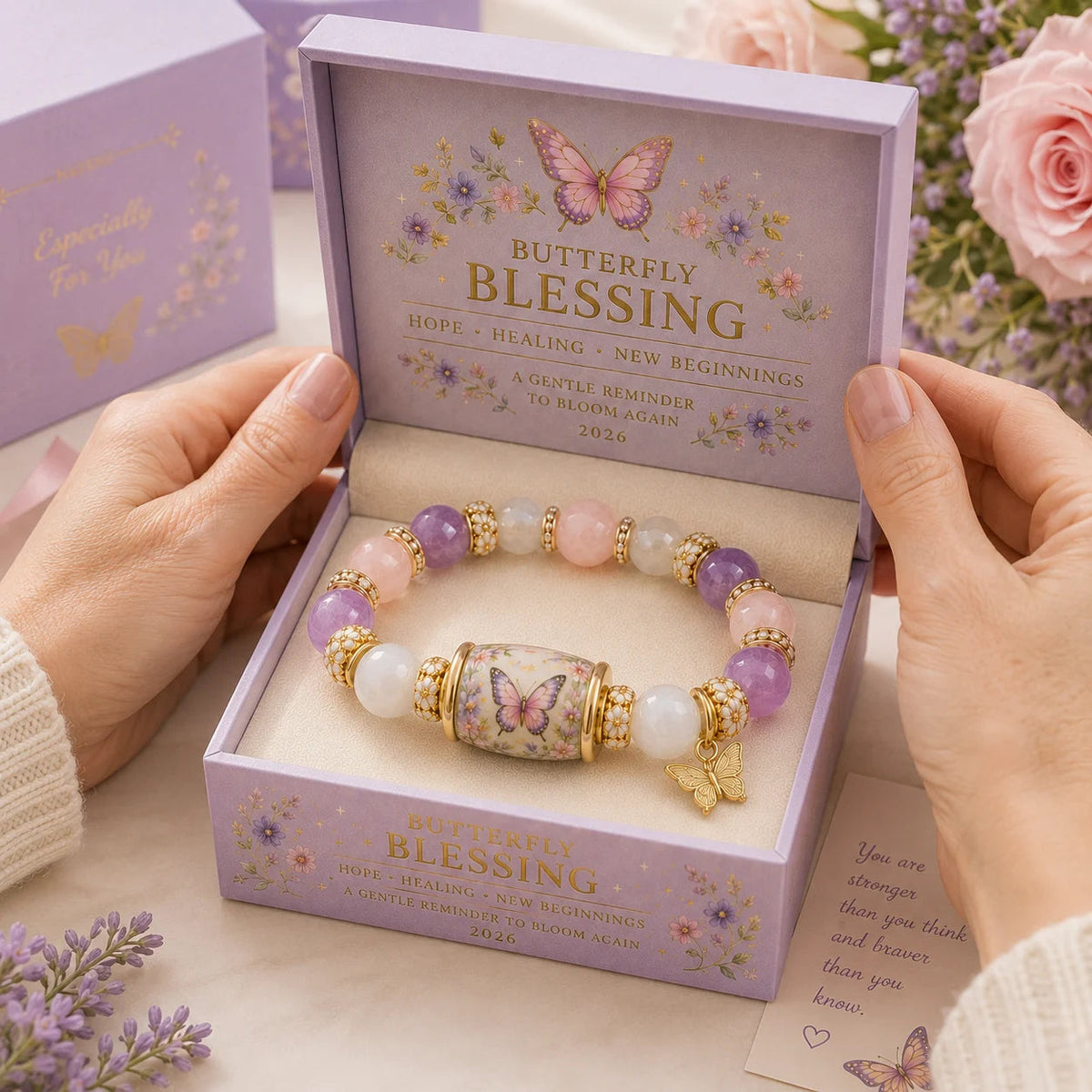 ✨Last Day 90% OFF✨🦋Butterfly Blessing Bracelet  | 2026 Limited Edition Bracelet - Only 8 Left