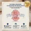 The Radiant Fancy Pink Oval Diamond Ring – Perfectly Centered, Endlessly Elegant--Last Day Sale-90% OFF🔥