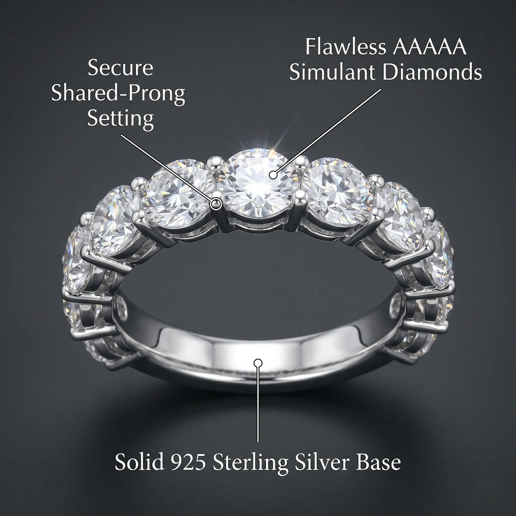 The Timeless Brilliance Eternity Band | Cloud-Comfort Fit & Flawless Sparkle--Last Day Sale-90% OFF🔥
