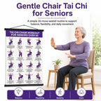 🔥Last Day 90% OFF🔥❄️🔥Tai Chi Chair Workout Chart for Seniors (16 x 24 inches)