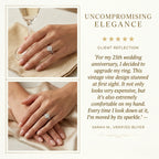 Your Forever Sparkle: Vintage Heirloom Oval Ring (Limited Stock)--Last Day Sale-90% OFF🔥