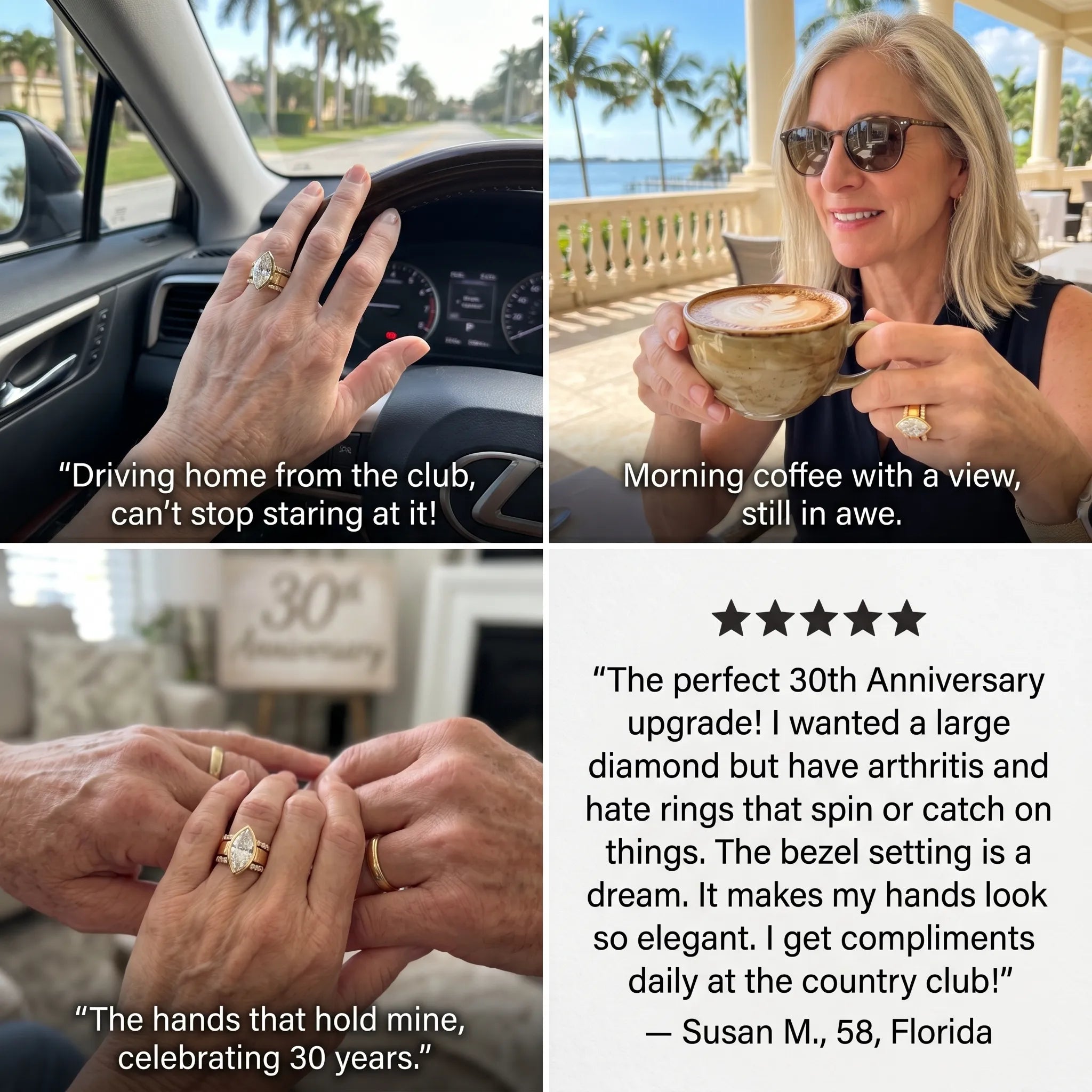 The Timeless Heirloom: 5-Carat Marquise Bezel Ring with Vintage Star Details--Last Day Sale-90% OFF🔥