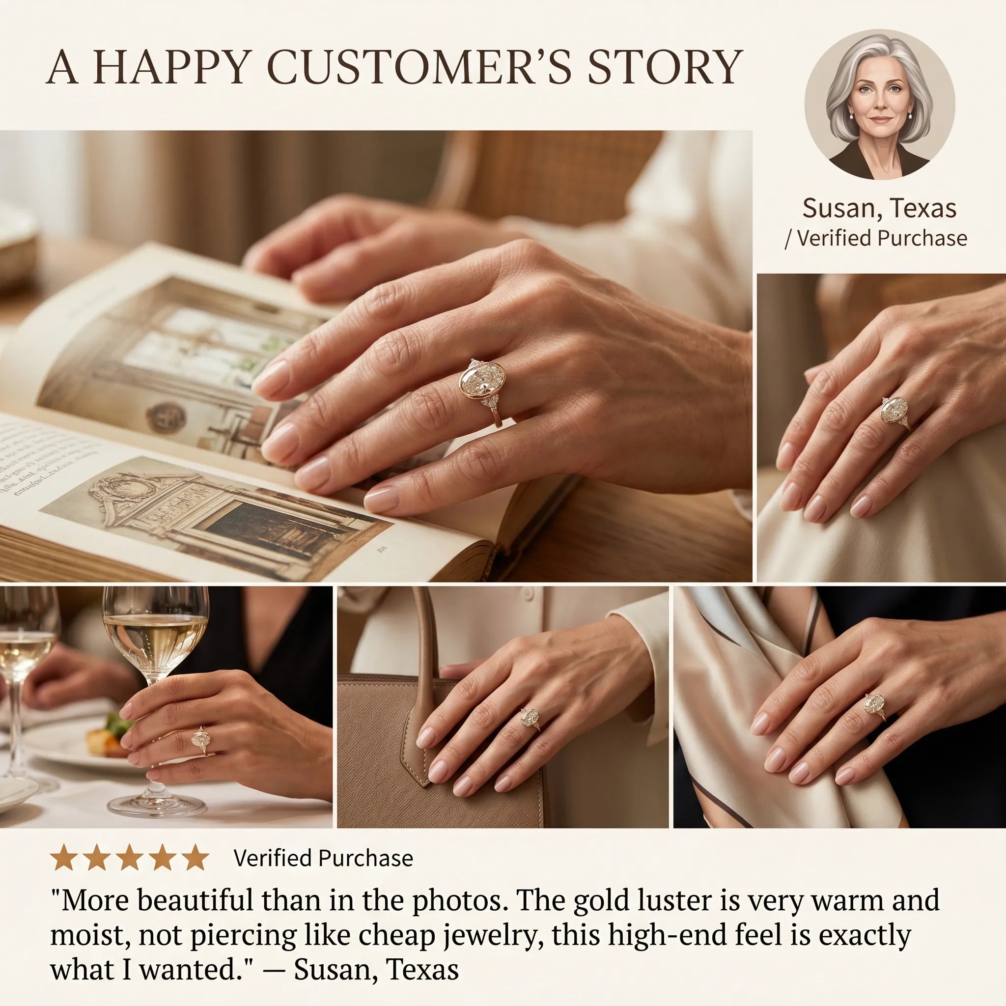 Finally, A Diamond Ring That Loves Your Cashmere Sweaters As Much As You Do--Last Day Sale-90% OFF🔥