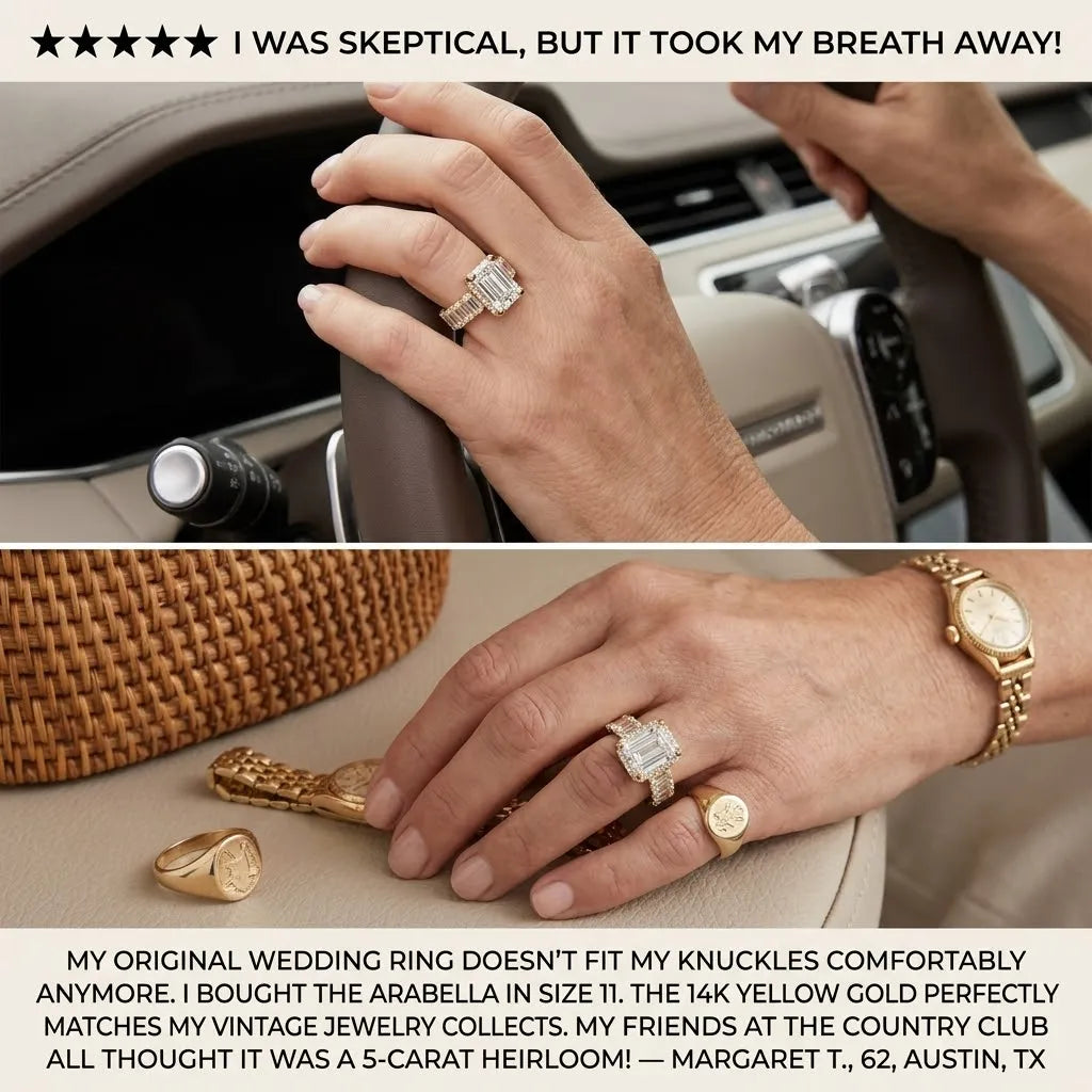 Emerald Cut Ring in 14K Gold: The Timeless Mark of Quiet Luxury--Last Day Sale-90% OFF🔥