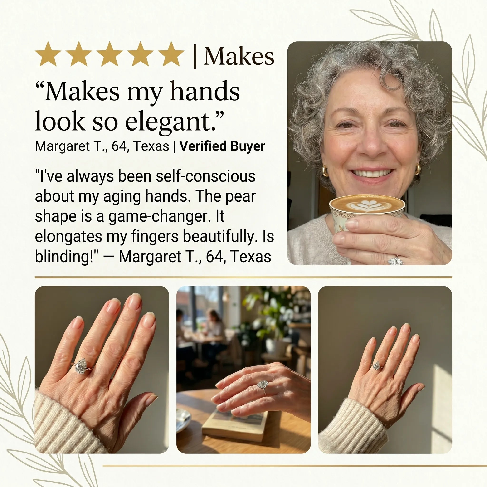 ThePear Ring: Snag-Free Tulip Setting & Flattering Elegance for Your Perfect Everyday Upgrade--Last Day Sale-90% OFF🔥