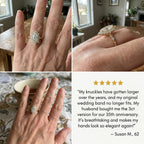 Vintage Marquise Moissanite Ring - Visually Slenderizes Fingers, Flawless Diamond Alternative--Last Day Sale90% OFF🔥