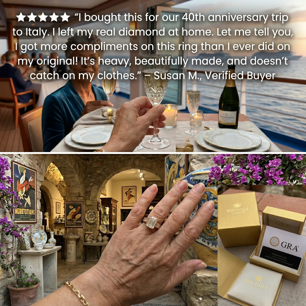 Everyday Luxury | 4 Carat E-VS1 Emerald Cut Ring for Women--Last Day Sale🔥90% OFF