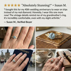 Vintage Aquamarine Ring | Snag-Free Comfort Fit in 14K Gold Finish--Last Day Sale-90% OFF🔥