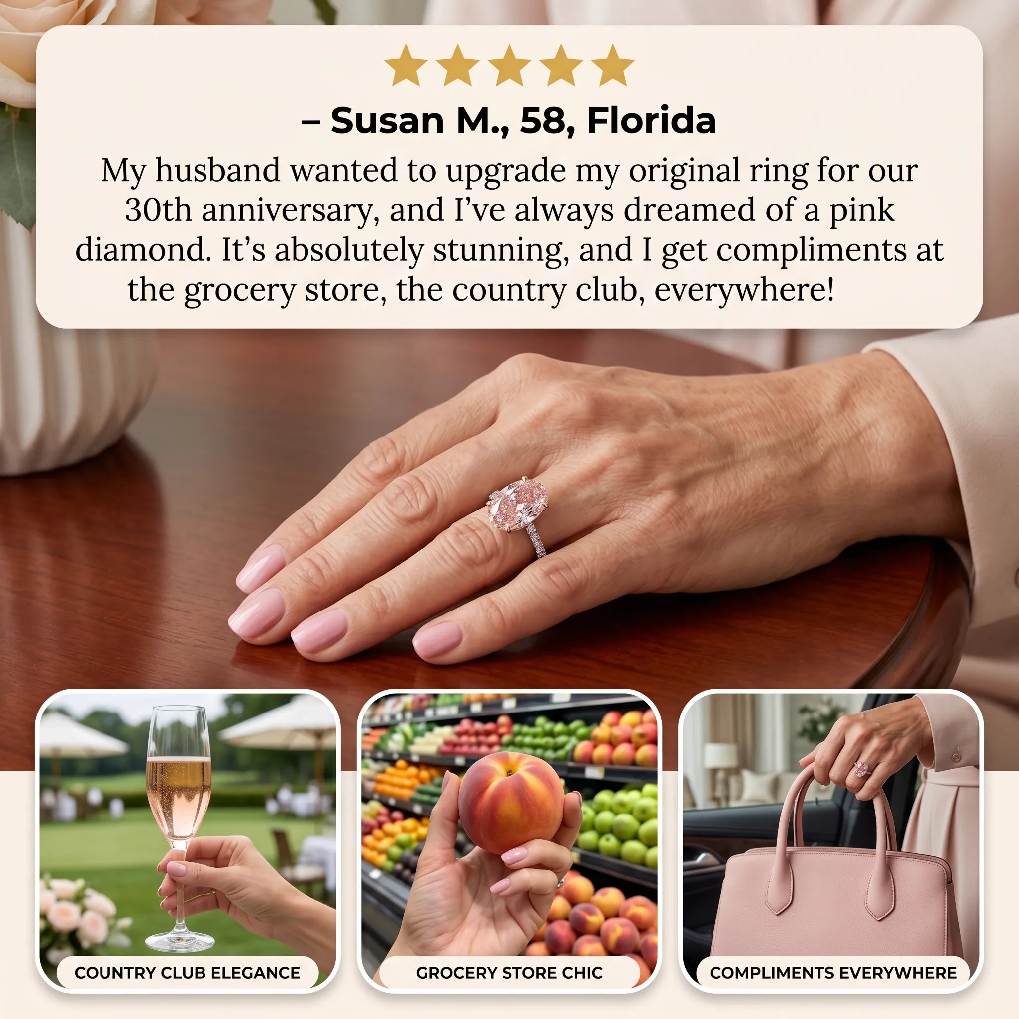 The Radiant Fancy Pink Oval Diamond Ring – Perfectly Centered, Endlessly Elegant--Last Day Sale-90% OFF🔥
