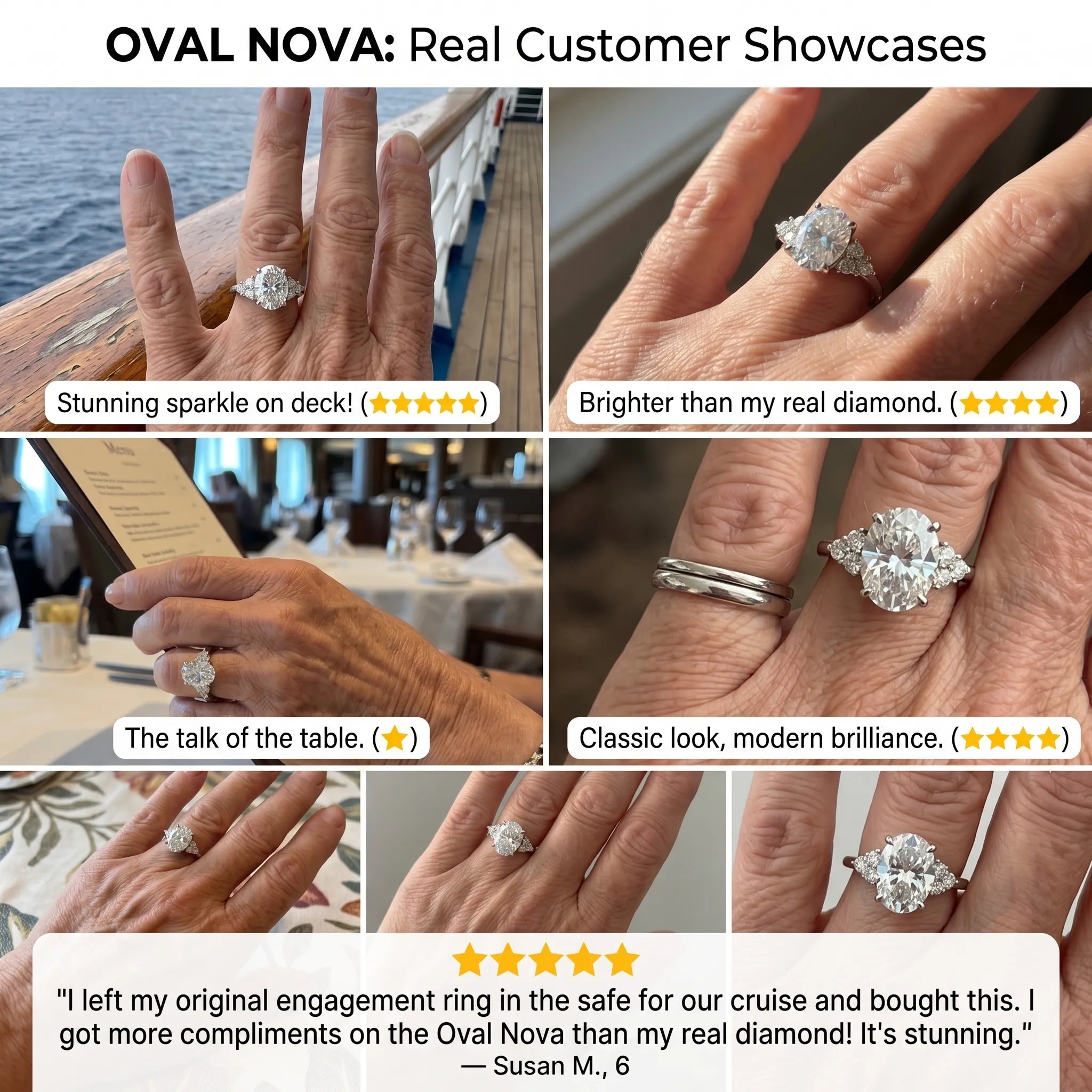 The Oval Nova™ Premium Moissanite Ring | Vintage Elegance & Worry-Free Travel Diamond Alternative--Last Day Sale-90% OFF🔥