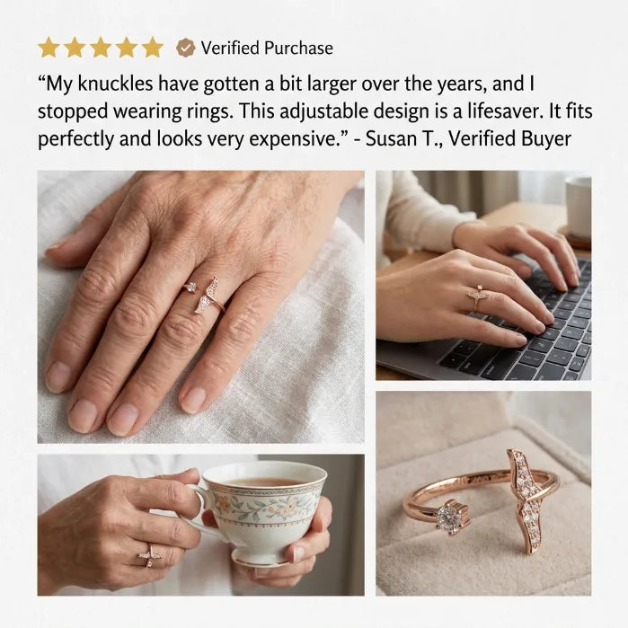 Adjustable Whale Tail Ring - Swell-Proof Comfort & Everlasting Shine--Last Day Sale-90% OFF🔥