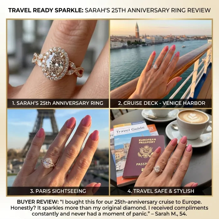 The "Petals in Bloom" Oval Halo Ring: Timeless Elegance for Every Milestone--Last Day Sale-90% OFF🔥