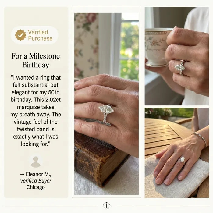 Sophisticated Grace: The Ultimate Finger-Slenderizing Statement Ring--Last Day Sale-90% OFF🔥