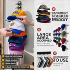🔥Last Day 90% OFF🔥❄️Hat Rack for Wall – Baseball Cap Organizer Holds Up to 20 Hats