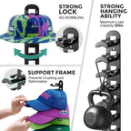 🔥Last Day 90% OFF🔥❄️Hat Rack for Wall – Baseball Cap Organizer Holds Up to 20 Hats