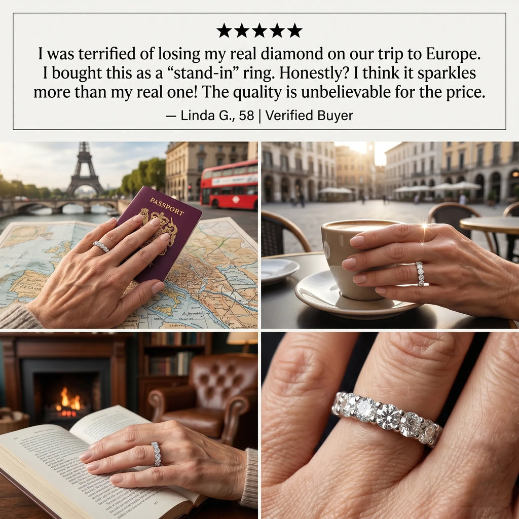 The Timeless Brilliance Eternity Band | Cloud-Comfort Fit & Flawless Sparkle--Last Day Sale-90% OFF🔥