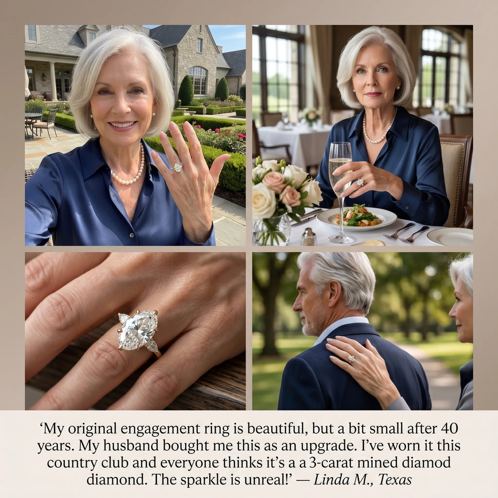 The Flawless Oval Cut: Your Radiant Anniversary Upgrade & Worry-Free Travel Ring--Last Day Sale-90% OFF🔥